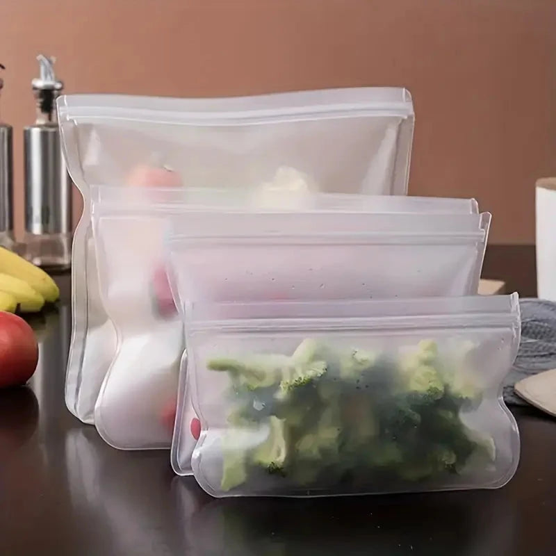Silicon Reusable Food Storage Bags (Pack of 3)
