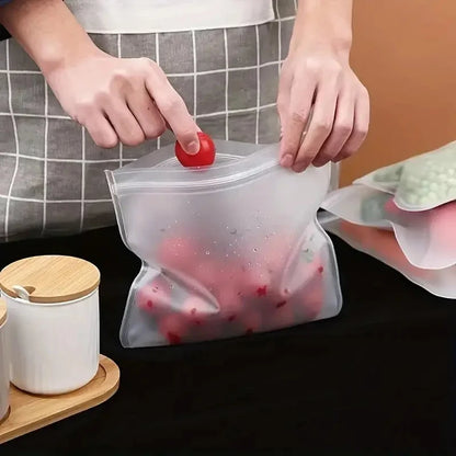 Silicon Reusable Food Storage Bags (Pack of 3)