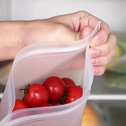 Silicon Reusable Food Storage Bags (Pack of 3)