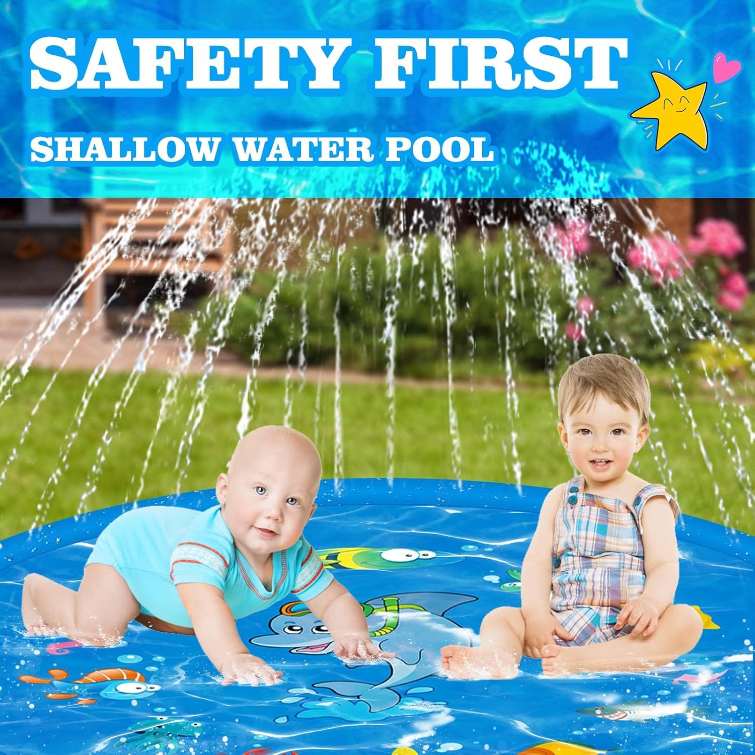 Kids Water Sprinkler Pool Pad - Toodle O Clock