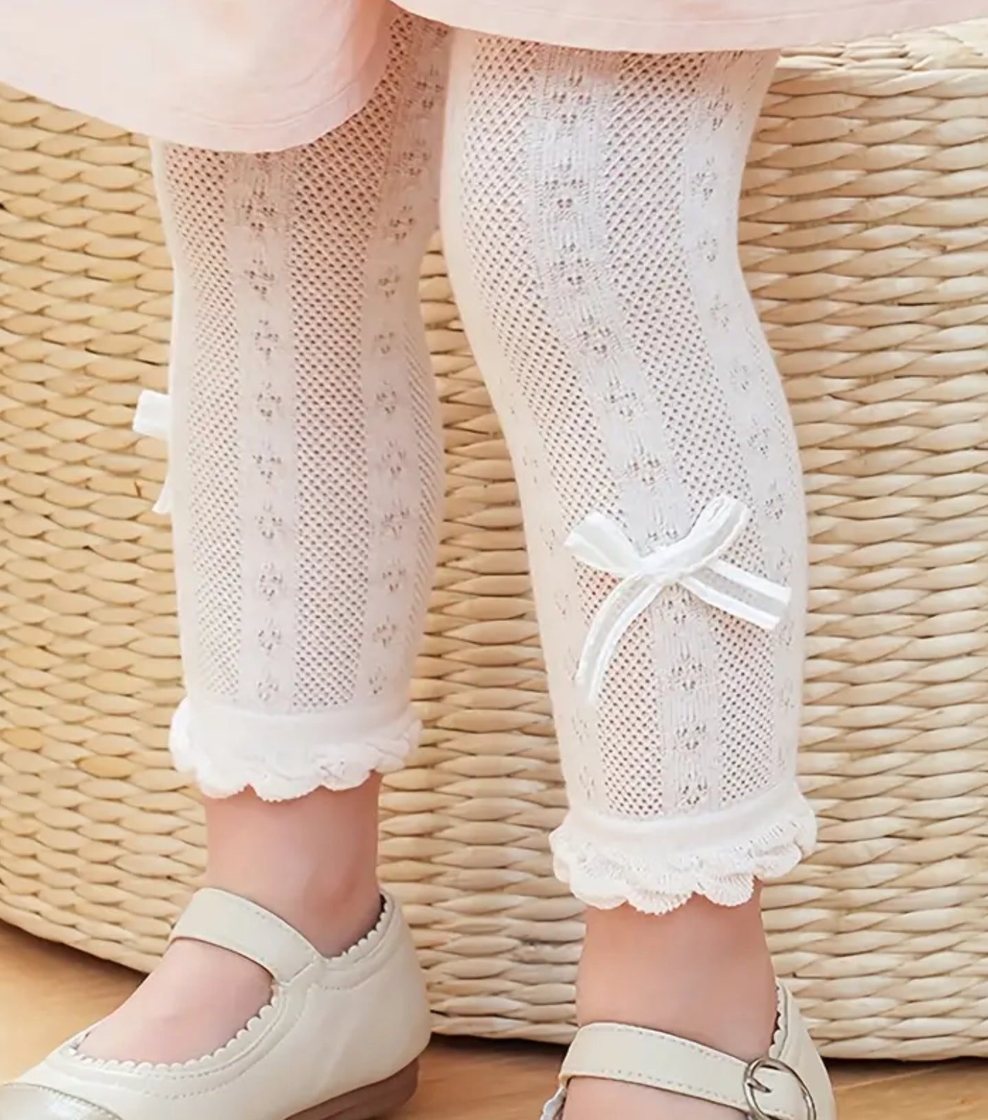 Girls Soft Breathable Mesh Leggings for Summer!